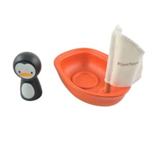 Plan Toys Penguin Sailing Bath Toy Boat